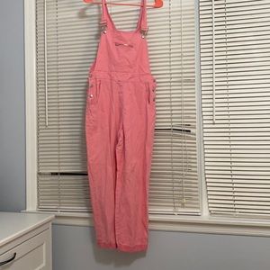 women’s pink overalls